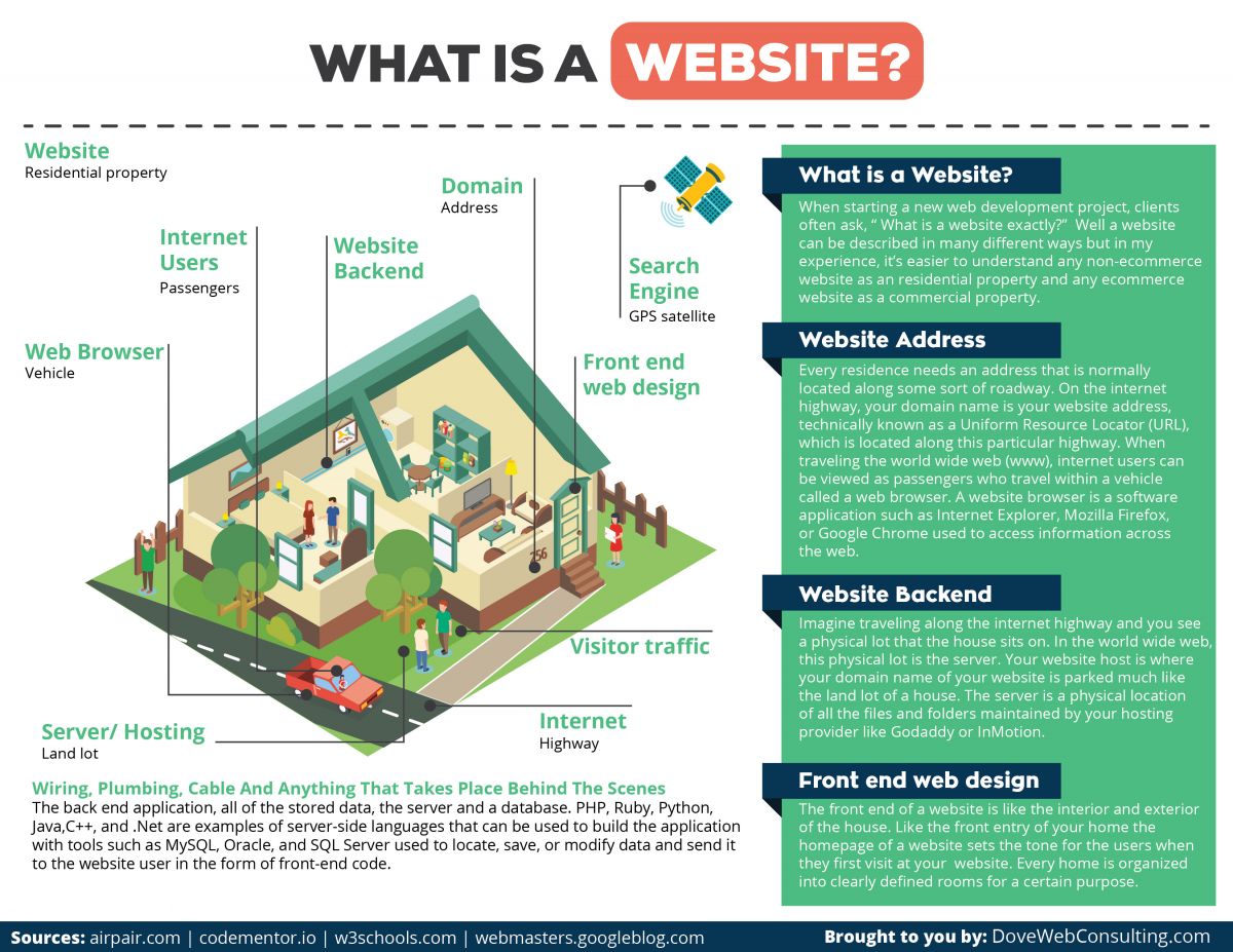 What is a website (infographic)